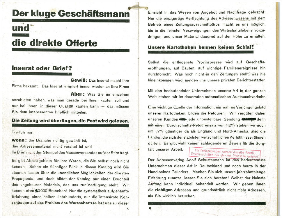 Schustermann-Katalog